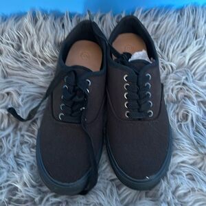 206 Collective Black Canvas Sneakers Women's Size 9.5 Casual Shoes